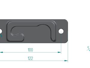 300228 RI – Embedded keeper series. Precision casting by stainless steel.