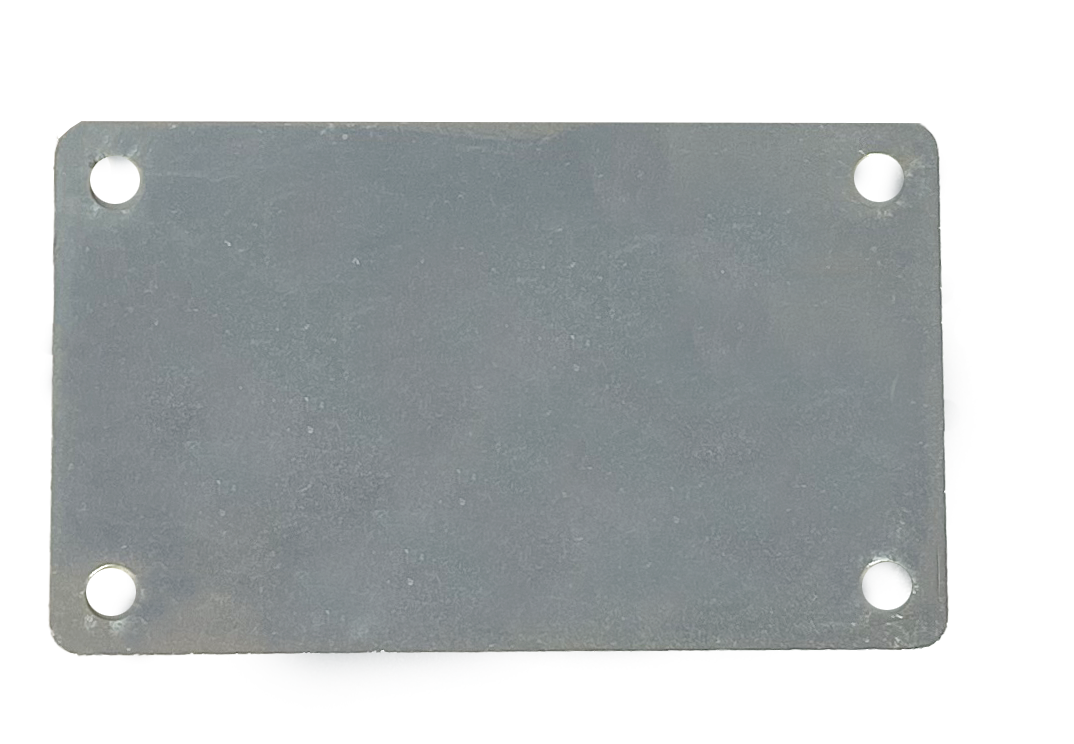 chapa rectangular acero zincado